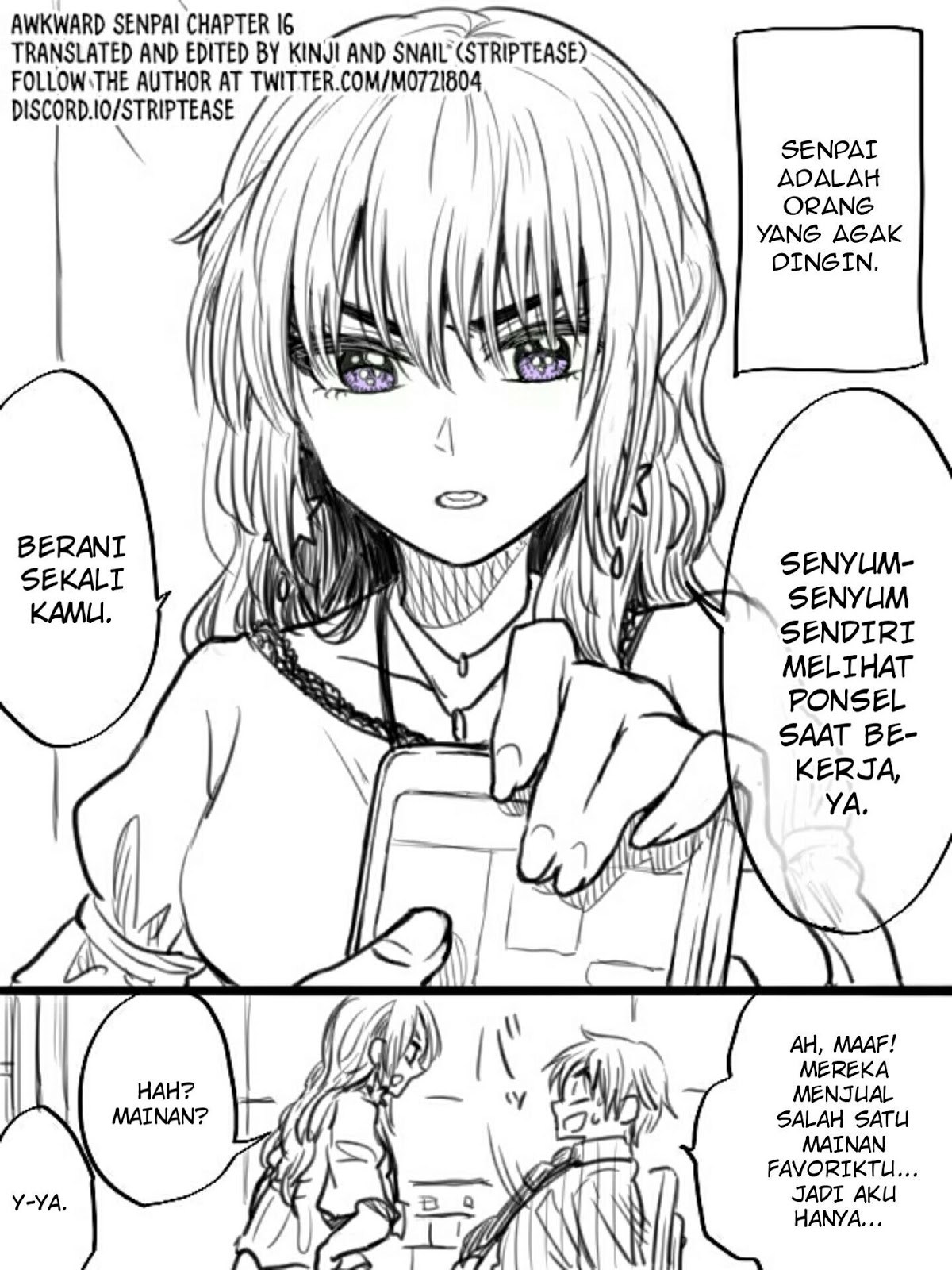Awkward Senpai Chapter 16 Gambar 1